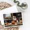 Edge Collections - 5" x 7" - Multicolor - English Bulldog Fall Kitchen Pumpkins Greeting Cards with Envelopes - 8 Pieces